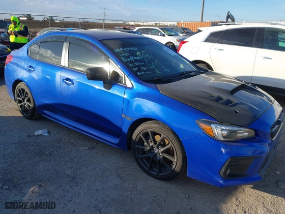 2021 Subaru WRX Limited with VIN JF1VA1H66M9810273, listed as a IAAI auction lot 41223604 with 52,836 mi miles. Bid and sale history available at carsss.com. Image 1.