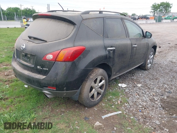 2009 Nissan Murano S with VIN JN8AZ18W99W129037, listed as a IAAI auction lot 42209900 with 139,263 mi miles. Bid and sale history available at carsss.com. Image 4.