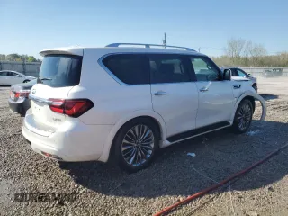 2019 Infiniti QX80 LUXE with VIN JN8AZ2NE4K9232422, listed as a Copart auction lot 48535354 with 112,686 mi miles. Bid and sale history available at carsss.com. Image 3.