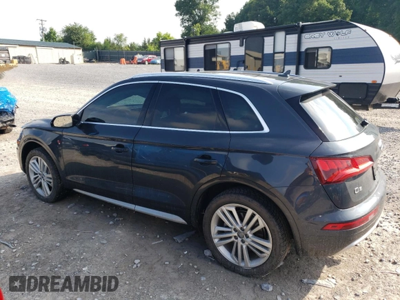 2019 Audi Q5 Premium Plus with VIN WA1BNAFY0K2066434, listed as a Copart auction lot 59843625 with 52,591 mi miles and Salvage title. Bid and sale history available at DreamBid. Image 2.