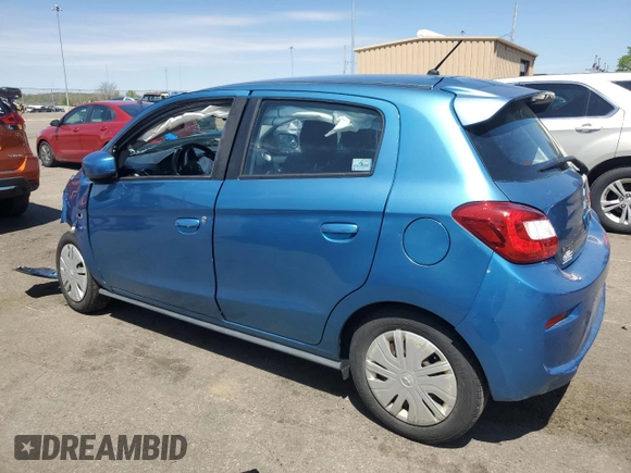 2017 Mitsubishi Mirage ES z VIN ML32A3HJ0HH015456, wystawiony jako Copart lot #54381915 z przebiegiem 51 715 mil mil oraz Szkoda całkowita • Salvage title. Historia ofert i sprzedaży dostępna na DreamBid. Obrazek 2.