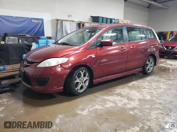 2008 Mazda 5 Sport with VIN JM1CR293480321756, listed as a Copart auction lot 86882064 with Not Provided miles and Salvage Title. Bid and sale history available at carsss.com. Image 1.