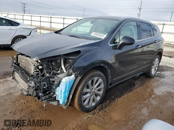 2016 Buick Envision Premium II with VIN LRBFXFSX3GD175024, listed as a Copart auction lot 49980565 with 74,982 mi miles and Salvage Title. Bid and sale history available at carsss.com. Image 1.