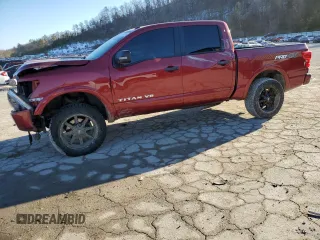 2019 Nissan Titan Pro-4X z VIN 1N6AA1E55KN520743, wystawiony jako Copart lot #42918965 z przebiegiem Nie podano mil oraz Szkoda całkowita • Salvage title. Historia ofert i sprzedaży dostępna na DreamBid. Obrazek 1.