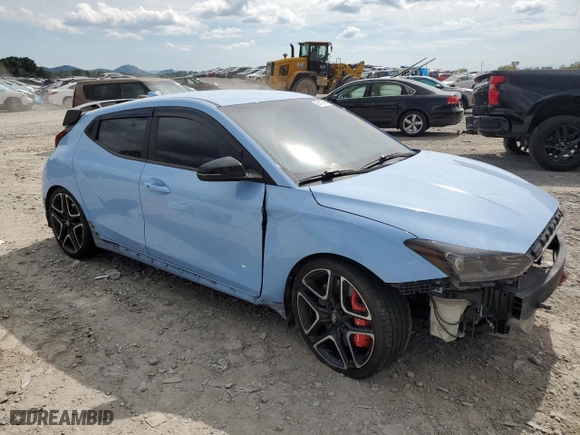 2019 Hyundai Veloster N with VIN KMHT36AHXKU002051, listed as a Copart auction lot 69142764 with 82,437 mi miles and Salvage Title. Bid and sale history available at carsss.com. Image 4.