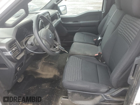 2023 Ford F-150 XL with VIN 1FTEX1EP9PKG19692, listed as a Copart auction lot 55989675 with 26,778 mi miles and Salvage title. Bid and sale history available at DreamBid. Image 7.