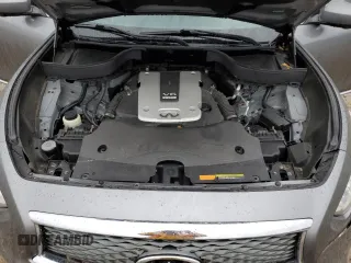 2017 Infiniti QX70 with VIN JN8CS1MW7HM410458, listed as a Copart auction lot 43272385 with 106,311 mi miles and Salvage title. Bid and sale history available at DreamBid. Image 13.