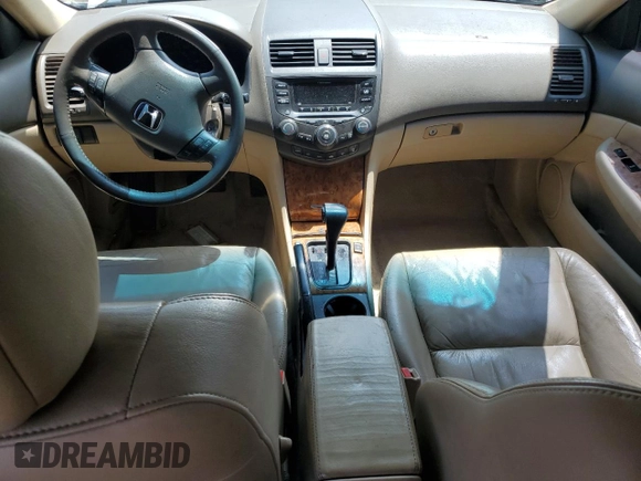 2003 Honda Accord EX z VIN 1HGCM66553A034197, wystawiony jako Copart lot #59805425 z przebiegiem 238 447 mil mil oraz Nie do naprawy • Non repairable. Historia ofert i sprzedaży dostępna na DreamBid. Obrazek 8.