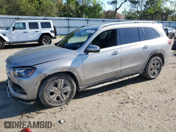 2020 Mercedes-Benz GLS 450 with VIN 4JGFF5KE4LA160942, listed as a Copart auction lot 50675324 with 28,631 mi miles and . Bid and sale history available at DreamBid. Image 1.
