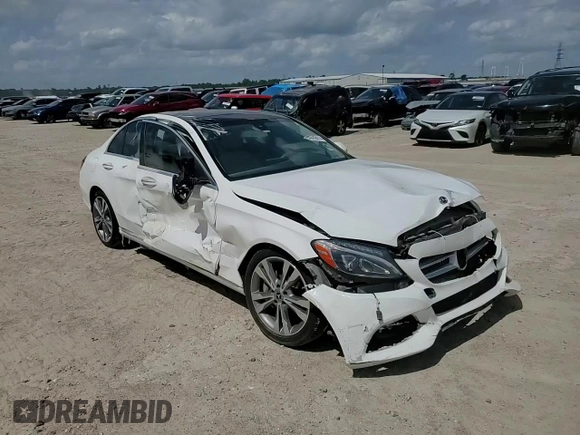 2017 Mercedes-Benz C 300 with VIN 55SWF4JB7HU218562, listed as a Copart auction lot 84449414 with 91,073 mi miles and Salvage title. Bid and sale history available at DreamBid. Image 15.