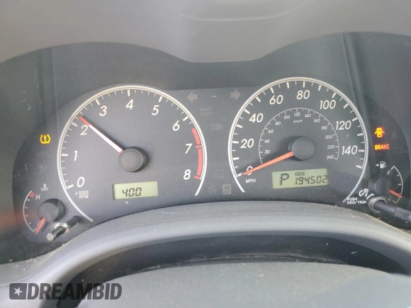 2009 Toyota Corolla with VIN JTDBL40E599082108, listed as a Copart auction lot 52726275 with 194,502 mi miles and Salvage Title. Bid and sale history available at carsss.com. Image 9.