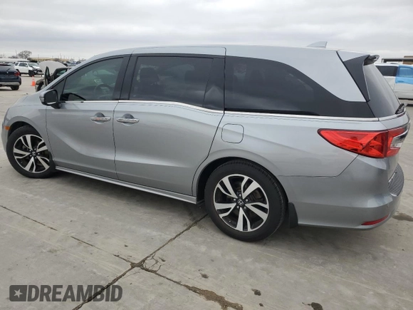 2019 Honda Odyssey Elite with VIN 5FNRL6H93KB000017, listed as a Copart auction lot 45042005 with 93,599 mi miles and Salvage Title. Bid and sale history available at DreamBid. Image 2.