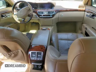 2007 Mercedes-Benz S-Class 5.5L V8 with VIN WDDNG71X87A083287, listed as a Copart auction lot 49724745 with 143,629 mi miles and Salvage Title. Bid and sale history available at carsss.com. Image 8.