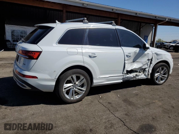 2020 Audi Q7 Premium z VIN WA1AXAF70LD010822, wystawiony jako Copart lot #52180375 z przebiegiem 55 775 mil mil oraz Szkoda całkowita • Salvage title. Historia ofert i sprzedaży dostępna na DreamBid. Obrazek 3.