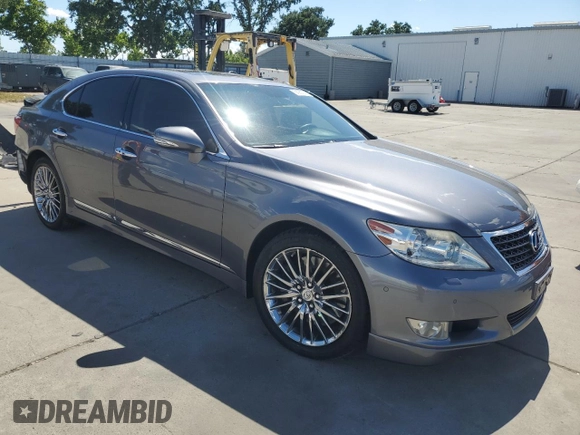 2012 Lexus LS 460 with VIN JTHBL5EF0C5109106, listed as a Copart auction lot 56967365 with Not provided miles and Salvage title. Bid and sale history available at DreamBid. Image 4.