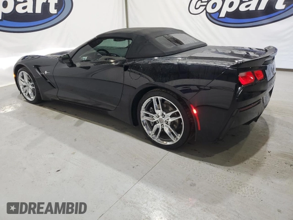 2019 Chevrolet Corvette 3LT with VIN 1G1YF3D73K5117449, listed as a Copart auction lot 82041944 with 53,554 mi miles and Salvage Title. Bid and sale history available at carsss.com. Image 2.