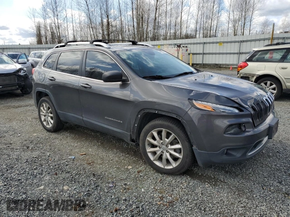 2016 Jeep Cherokee Limited with VIN 1C4PJLDS3GW265544, listed as a Copart auction lot 49322175 with 0 mi miles and Salvage Title. Bid and sale history available at carsss.com. Image 4.