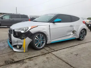 2016 Hyundai Veloster Turbo with VIN KMHTC6AE1GU293410, listed as a Copart auction lot 54422555 with 61,133 mi miles and Salvage title. Bid and sale history available at DreamBid. Image 1.