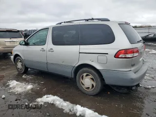 2002 Toyota Sienna LE with VIN 4T3ZF13C22U419662, listed as a Copart auction lot 44491265 with 187,169 mi miles and Salvage Title. Bid and sale history available at DreamBid. Image 2.
