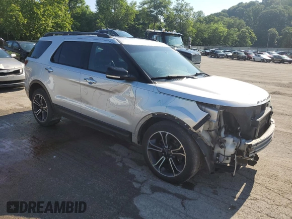 2014 Ford Explorer Sport with VIN 1FM5K8GT5EGA09849, listed as a Copart auction lot 63059625 with 173,920 mi miles and Salvage title. Bid and sale history available at DreamBid. Image 4.