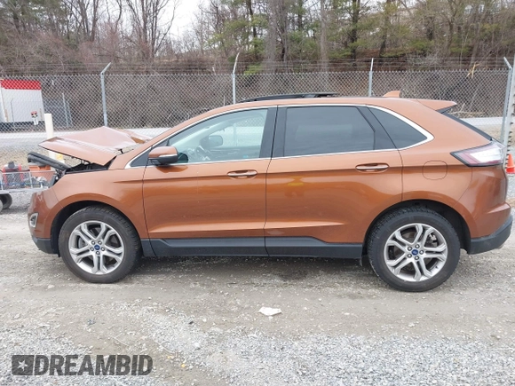 2017 Ford Edge Titanium with VIN 2FMPK4K88HBC11746, listed as a IAAI auction lot 41513987 with 55,879 mi miles. Bid and sale history available at carsss.com. Image 14.