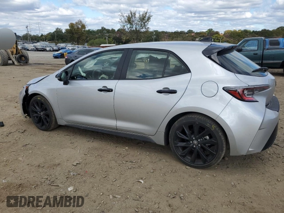 2022 Toyota Corolla Hatchback SE with VIN JTND4MBE2N3159531, listed as a Copart auction lot 76120904 with 13,566 mi miles and Salvage Title. Bid and sale history available at carsss.com. Image 2.