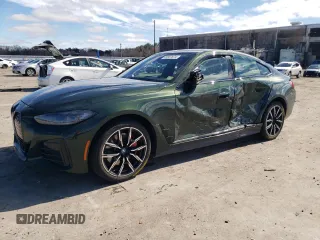 2023 BMW i4 eDrive40 with VIN WBY73AW00PFN80441, listed as a Copart auction lot 45557674 with 16,335 mi miles. Bid and sale history available at carsss.com. Image 1.