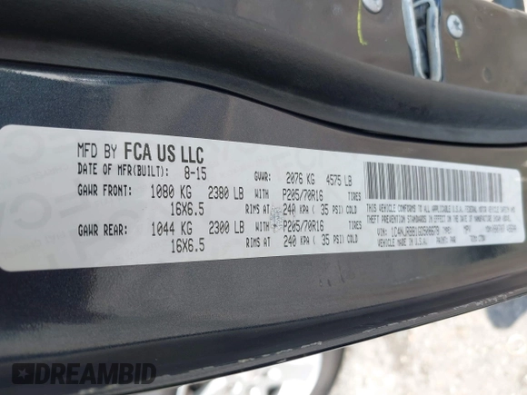 2016 Jeep Patriot Sport with VIN 1C4NJRBB1GD508678, listed as a IAAI auction lot 42597932 with 204,806 mi miles and . Bid and sale history available at DreamBid. Image 9.