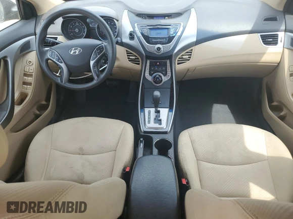 2013 Hyundai Elantra GLS with VIN 5NPDH4AE4DH204210, listed as a Copart auction lot 62301455 with 246,229 mi miles and Salvage title. Bid and sale history available at DreamBid. Image 8.