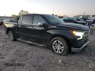 2023 Chevrolet Silverado 1500 LTZ with VIN 2GCUDGEDXP1141604, listed as a Copart auction lot 87593255 with 47,296 mi miles and Salvage Title. Bid and sale history available at carsss.com. Image 4.