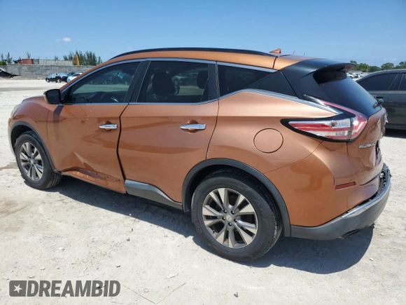 2015 Nissan Murano SV z VIN 5N1AZ2MH7FN200113, wystawiony jako Copart lot #55986595 z przebiegiem 155 645 mil mil oraz Szkoda całkowita • Salvage title. Historia ofert i sprzedaży dostępna na DreamBid. Obrazek 2.