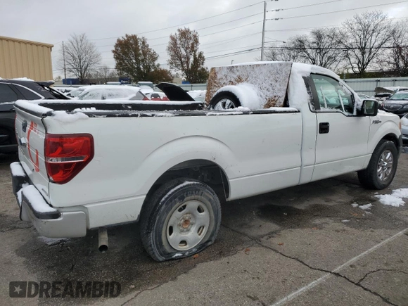 2009 Ford F-150 XL with VIN 1FTPF12V39KC05843, listed as a Copart auction lot 44594395 with 114,521 mi miles and Salvage Title. Bid and sale history available at carsss.com. Image 3.