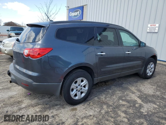 2012 Chevrolet Traverse LS with VIN 1GNKRFED9CJ421220, listed as a Copart auction lot 52912825 with 113,567 mi miles and Clean Title. Bid and sale history available at DreamBid. Image 3.