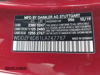 2020 Mercedes-Benz E 350 z VIN WDDZF8DB1LA747787, wystawiony jako IAAI lot #42310513 z przebiegiem 64 707 mil mil oraz . Historia ofert i sprzedaży dostępna na DreamBid. Obrazek 9.