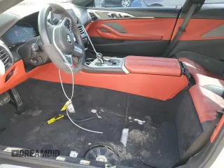 2020 BMW 8 Series 840i with VIN WBAAE2C08LCD42067, listed as a Copart auction lot 71272633 with 30,836 mi miles and Salvage Title. Bid and sale history available at carsss.com. Image 7.