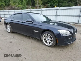 2014 BMW 7 Series ALPINA B7 with VIN WBAYE8C55ED136311, listed as a Copart auction lot 56519375 with 110,542 mi miles and Salvage title. Bid and sale history available at DreamBid. Image 4.