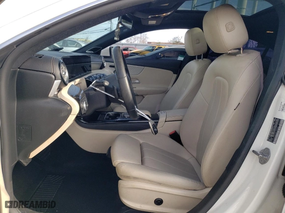2021 Mercedes-Benz CLA with VIN W1K5J4GBXMN195766, listed as a Copart auction lot 83587034 with 86,832 mi miles and Salvage Title. Bid and sale history available at carsss.com. Image 7.