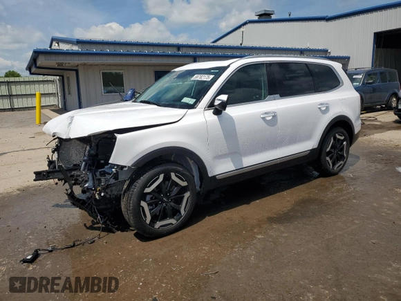 2025 Kia Telluride S with VIN 5XYP6DGC7SG633192, listed as a Copart auction lot 58782175 with 2,134 mi miles and Salvage title. Bid and sale history available at DreamBid. Image 1.