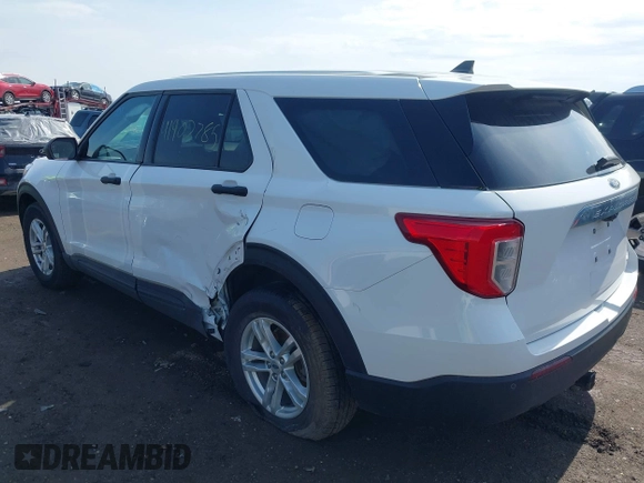 2022 Ford Explorer with VIN 1FMSK8BH7NGA40543, listed as a IAAI auction lot 41902785 with 1 mi miles. Bid and sale history available at carsss.com. Image 3.