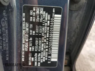 2011 Hyundai Santa Fe GLS z VIN 5XYZGDAB8BG069400, wystawiony jako Copart lot #58422455 z przebiegiem 204 871 mil mil oraz Czysty tytuł • Clean title. Historia ofert i sprzedaży dostępna na DreamBid. Obrazek 13.