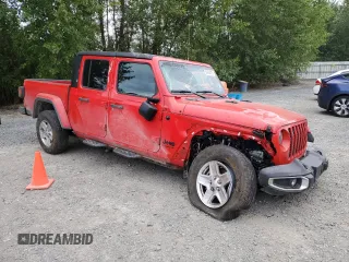 2023 Jeep Gladiator Sport S с VIN 1C6HJTAG4PL503155, выставлен на аукционе Copart как лот 60694875 с пробегом 17 480 миль миль и Списание • Salvage title. История ставок и продаж доступна на DreamBid. Изображение 4.