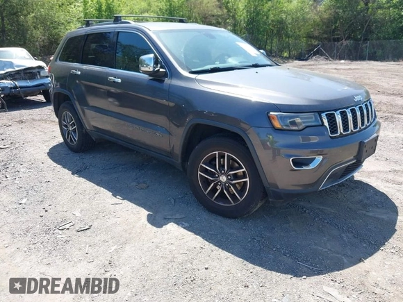 2017 Jeep Grand Cherokee Limited with VIN 1C4RJEBG5HC949971, listed as a IAAI auction lot 41981446 with 117,746 mi miles. Bid and sale history available at carsss.com. Image 1.