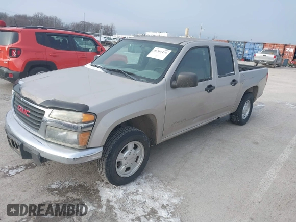 2004 GMC Canyon 1SB SLE Z85 with VIN 1GTCS136X48119601, listed as a IAAI auction lot 41549170 with 157,875 mi miles. Bid and sale history available at carsss.com. Image 2.