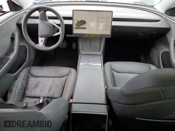 2024 Tesla Model 3 with VIN 5YJ3E1EA0RF739034, listed as a Copart auction lot 49830575 with 17,888 mi miles and Salvage Title. Bid and sale history available at DreamBid. Image 8.