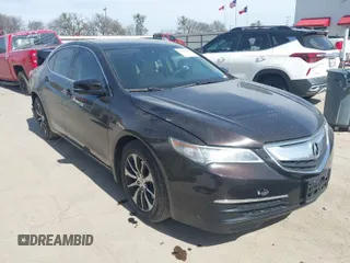 2015 Acura TLX Tech with VIN 19UUB1F54FA019966, listed as a IAAI auction lot 41735675 with 148,524 mi miles. Bid and sale history available at carsss.com. Image 1.