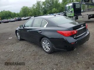2014 Infiniti Q50 Premium with VIN JN1BV7AR0EM692022, listed as a Copart auction lot 60321765 with 72,366 mi miles and Salvage title. Bid and sale history available at DreamBid. Image 2.