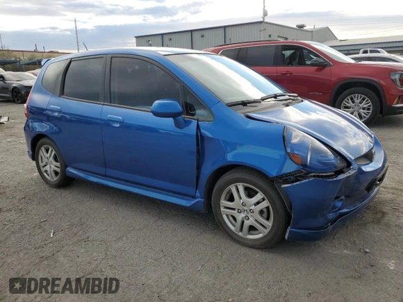 2007 Honda Fit Sport z VIN JHMGD38697S018037, wystawiony jako Copart lot #80060584 z przebiegiem 69 958 mil mil oraz Szkoda całkowita • Salvage title. Historia ofert i sprzedaży dostępna na DreamBid. Obrazek 4.