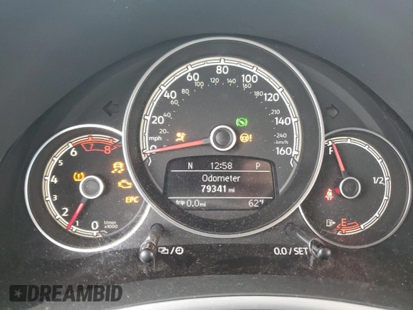 2019 Volkswagen Beetle S with VIN 3VW5DAAT4KM507537, listed as a Copart auction lot 58476505 with 79,341 mi miles and Salvage title. Bid and sale history available at DreamBid. Image 9.