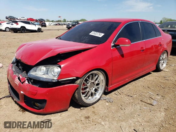 2006 Volkswagen Jetta Sedan GLI 2.0L Turbo with VIN 3VWTJ71K66M743588, listed as a Copart auction lot 53603754 with 130,933 mi miles and Salvage Title. Bid and sale history available at carsss.com. Image 1.