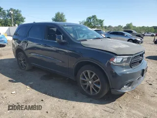 2018 Dodge Durango GT z VIN 1C4RDJDG0JC282214, wystawiony jako Copart lot #59121045 z przebiegiem 215 230 mil mil oraz Czysty tytuł • Clean title. Historia ofert i sprzedaży dostępna na DreamBid. Obrazek 4.